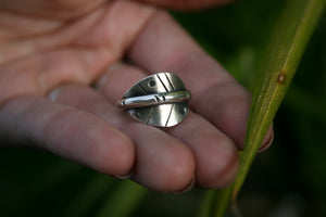 Sterling Silver Leaf Ring | Various Sizes